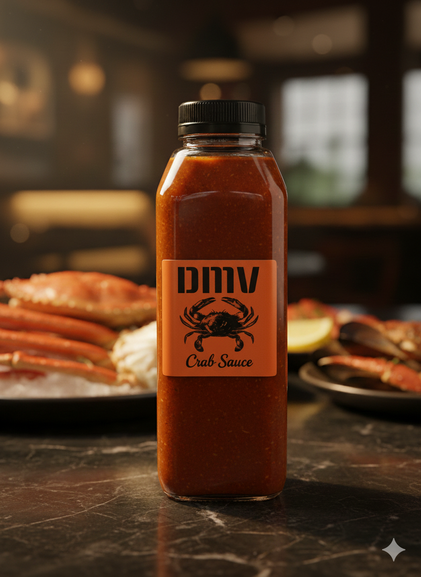 DMV Crab Sauce bottle